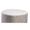Emerson Round Ottoman Velvet Gray - ACEssentials: Chic Pleated, No Assembly, 330lb Capacity - 2 of 4
