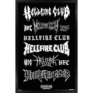 Trends International Netflix Stranger Things: Season 5 (2025) - Hellfire Logos Framed Wall Poster Prints - 1 of 4