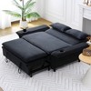 NicBex Modern Convertible Sofa Bed Loveseat with Adjustable Backrests & Armrests,Upholstered Sleeper Sofa for Living Room,Bedroom - 4 of 4