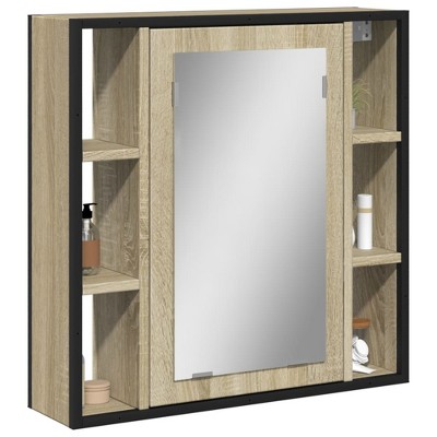 vidaXL Bathroom Mirror Cabinet Sonoma oak