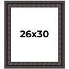 PosterPalooza | 3.5" Wide Ornate Black Picture Frame - UV Acrylic, Foam Board Backing, Hanging Hardware - 2 of 4