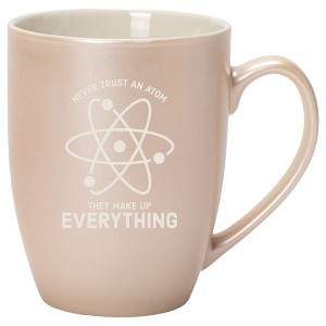 100 North Atom Chemistry 10 Ounce White and Precious Pearl Metallic Finish, Comfortably Fits Your Hands, New Bone China Coffee Tea Cup Mug, Never - 1 of 1