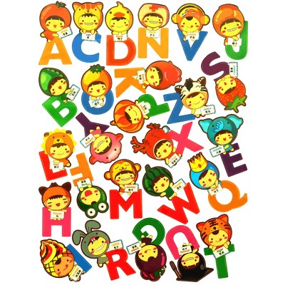 Slickblue Alphabet Wall Stickers - Colorful Vinyl Decals for Bedroom, Living Room, Nursery, or Classroom Decor