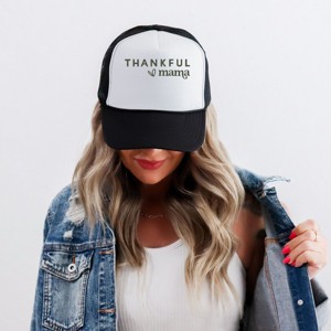Simply Sage Market Thankful Mama Bold Heart Foam Trucker Hat - 1 of 3
