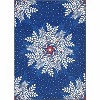 Fulvari Christmas Snowflake Area Rug,Rug Washable Non Slip for Entryway,Mats for Front Door,Bedroom Living Room Laundry Room Indoor - 4 of 4