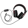 RadioShack Gaming Headphones USB Metallic With Volume Controls Black & Red 3304408 - 2 of 4