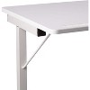 SewingRite SewStation 101 Portable Folding Sewing Table with Steel Legs, White - Perfect for Home, Office and Business - 3 of 4
