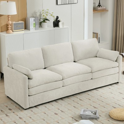 Runesay Upholstered 3-seater Sofa with Plush Cushion