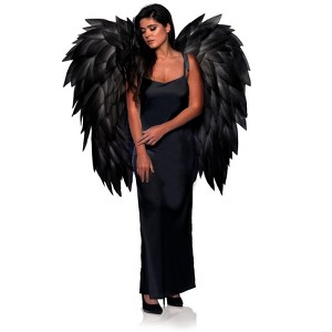 Underwraps Costumes Black Wings Adult Costume Accessory - 1 of 1