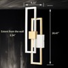Claxy Gold LED Wall Sconce Modern Rectangle - 2 of 4