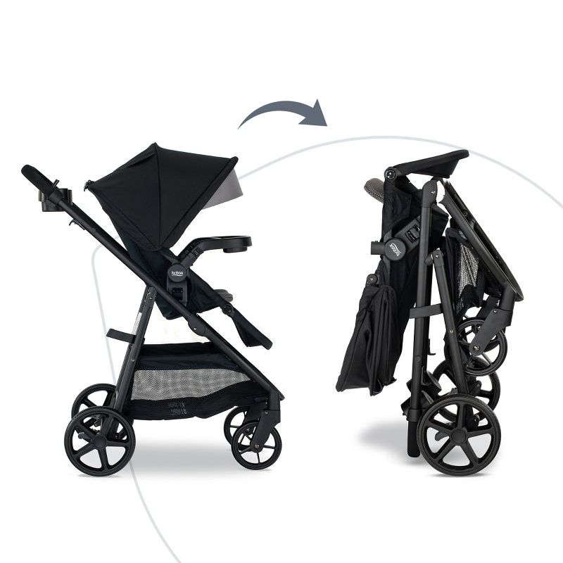 Britax Brook+ Modular Baby Stroller - Graphite Onyx, 3 of 6