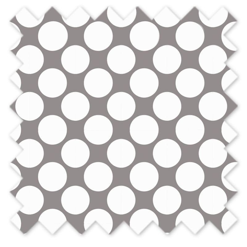 Bacati - Large Dots Crib/Toddler Bed Skirt - Gray, 4 of 5