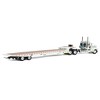 First Gear DCP 1/64 White Peterbilt 389 Day Cab with Landoll 440 Series Traveling Axle Trailer 60-2038 - 3 of 4