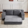 PAGED Loveseat Sofa Comfortable Deep Seat Sofa Bed Modern Corduroy Couch with Pillows for Living Room, No Assembly Required - 2 of 4