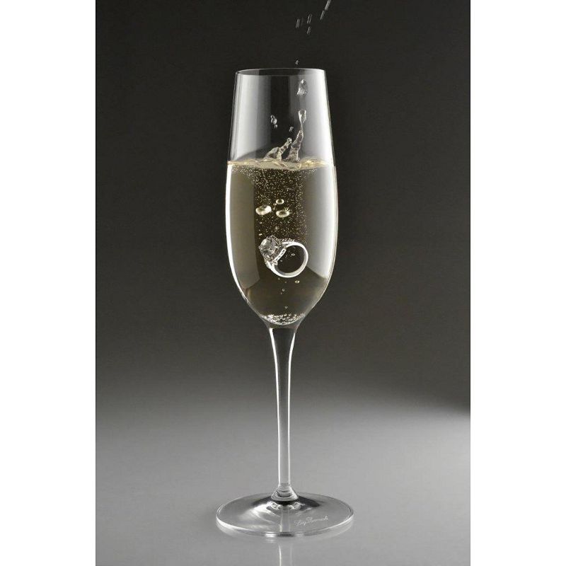 Luigi Bormioli Crescendo 8-Ounce Champagne Flute Glasses, 4-Piece, 8.25 oz., 3 of 7