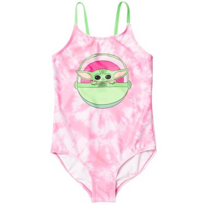 Star Wars The Child Girls One Piece Bathing Suit Toddler to Big Kid