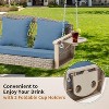 EROMMY Patio Hanging Swing Bench Chair with Cushions - 4 of 4