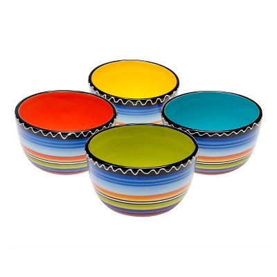 Ice Cream Bowl Tequila Sunrise 22oz Set of 4 - Certified International