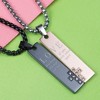 Long Distance Couple Necklace Set - His & Hers Matching Love Pendants for Valentine's Gift - 2 of 4