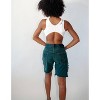 Women's Patched Denim Shorts - knotWTR - 3 of 4