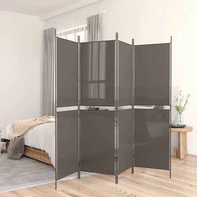 vidaXL 5-Panel Room Divider with Fabric Surface - Modern Decorative Screen in Anthracite