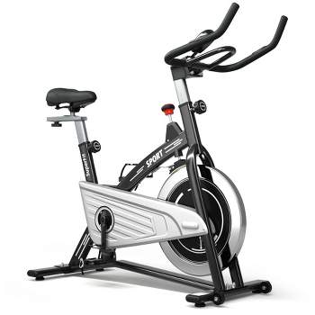 Costway 30Lbs Stationary Training Bike Exercising Bicycle W/Monitor Gym