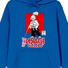 Usagi Yojimbo Character Square Adult Royal Blue Long Sleeve Hooded Sweatshirt - 2 of 3