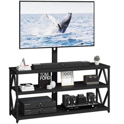 LACOO 3-in-1 Flat Panel TV Stand Fit 32-65" TV with 3-Tier Storage Rack