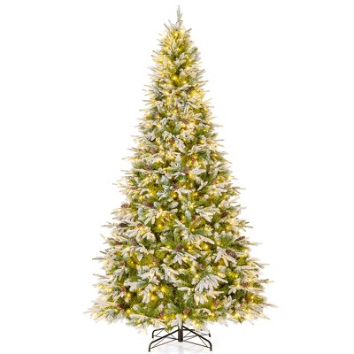 Tangkula 6/7.5/9 ft  Artificial Christmas Tree  w/ 765/1135/1871 Branch Tips 280/470/690 Lights