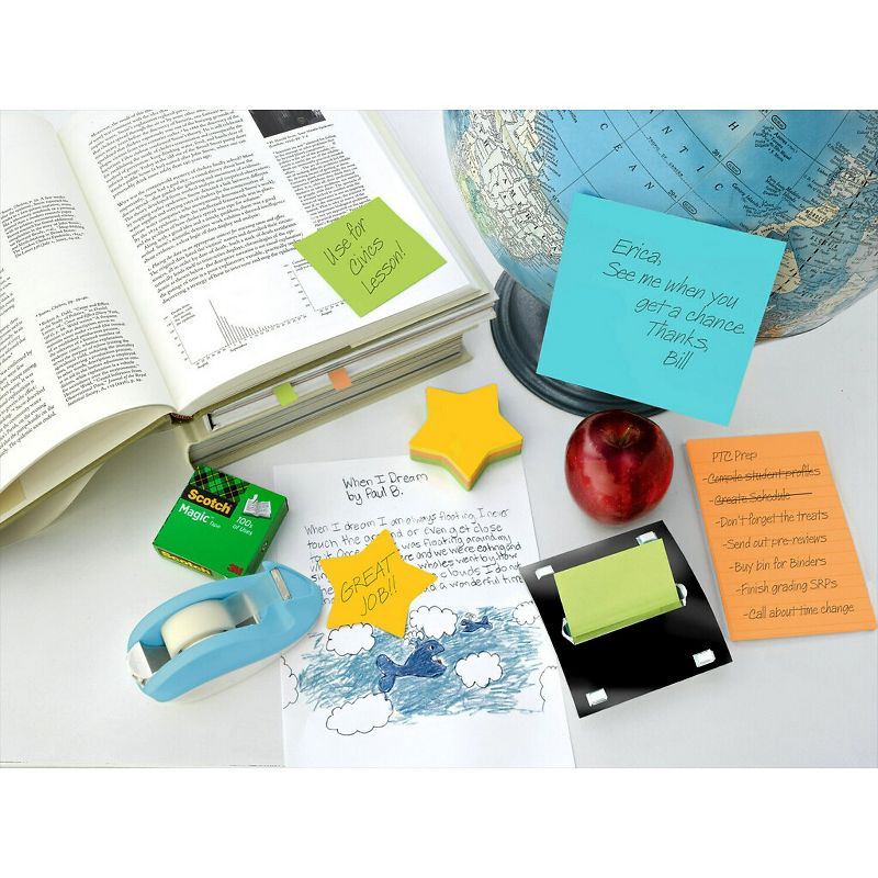 Post-it Die-Cut Shaped Notepads 2.6" x 2.6" Assorted Colors Star-Shaped 7350-STR, 3 of 6