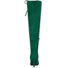 Allegra K Women's Stiletto Heels Back Bow Over the Knee Thigh High Sock Boots - 3 of 4