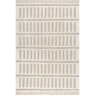 Nuloom Merrick Tasseled Cotton and Wool Area Rug