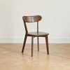 PAGED Solid Oak Dining Chairs,Armless Chairs with Modern Design for Home,Kitchen,Living Room,Restaurant,Walnut,2pc/4pc - 4 of 4