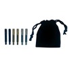 WE Games Machined Metal Cribbage Pegs in Velvet Pouch - Set of 6 (2 Brass, 2 Chrome, 2 Black) - 3 of 4