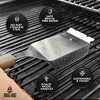 BBQ-AID Bristle Free Grill Brush and Scraper for Barbecue – Large Wooden Handle and Replaceable Head - 3 of 4