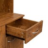 NicBex 71" Tall Kitchen Buffet Cabinet with 6-Doors Multifunctional Sideboard Cabinet with 1-Open Shelves and 1-Drawer for bedroom, Walnut - 4 of 4