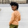Kids' Organic Raglan Lightweight Sweatshirt  Butterscotch - Size 6 - Jackalo - 2 of 3