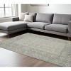 Gray And Ivory Wool Southwestern Hand Hooked Area Rug - 2 of 4