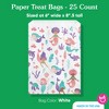 Big Dot of Happiness Mermaid Paper Treat Bags, Girls Birthday Party Candy Bags, Individual Greaseproof White Paper Sandwich Cookie Bags - 25 Count - 4 of 4