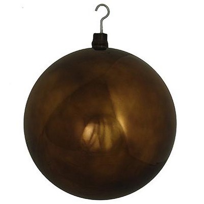 CMI 16" Shiny Shatterproof Christmas Ball Ornament - Brown