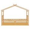 Twin Size Wooden House Bed with Two Drawers for Kids or Teens Bedroom - 4 of 4