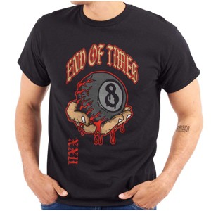 Urban End of Time 8 Ball Eyeball Graphic T Shirt Men or Women Brisco Brands - 1 of 4