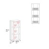 TOAOTBNBO Floor Standing Bookshelf with 3 Open Compartments, Bookcase Storage Organizer for Small Space, Display Book Shelf for Home Office, White - 3 of 4