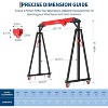 Portable Adjustable Gantry Crane, 12 Workstations, 2 Tons to 4,400 Pounds, Suitable for Use in Factories, Warehouses and Construction Sites. - 2 of 4