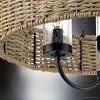 Urban Ambiance Luxury Casual Indoor Chandelier,  21-1/2''H x 20"W x 20''D,  Matte Black Finish, UHP4781 - 4 of 4