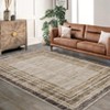 Modern Area Rugs Living Room Distressed Bordered Carpet Non-Slip Low Pile Accent Rug for Bedroom Kitchen - 2 of 4