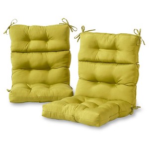 Kensington Garden 2pc 24"x22" Outdoor Seat and Back Chair Cushion Set - 1 of 4