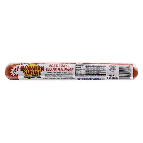Hawaiian Portuguese Brand Sausage Hot - 5oz - image 1 of 4