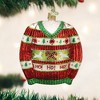 Old World Christmas Blown Glass Ornament for Christmas Tree, Festive Christmas Sweater - 3 of 4
