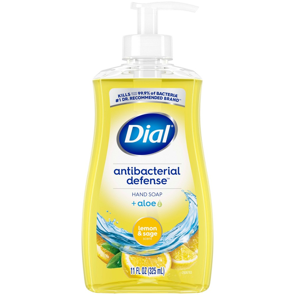 Photos - Shower Gel Dial Antibacterial Hand Soap Gel - Lemon and Sage - 11 fl oz 